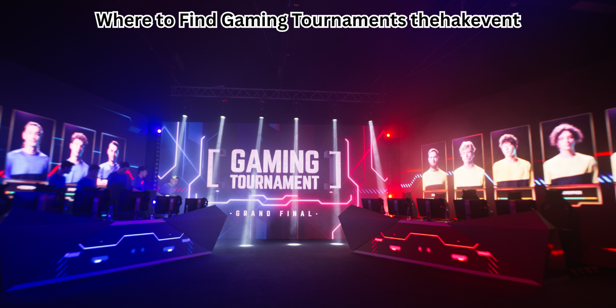 Where to Find Gaming Tournaments thehakevent